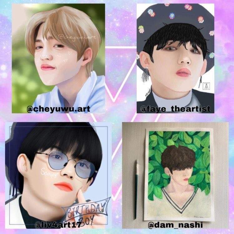 Scoups birthday collab 💞 | Kpop FanArt Amino