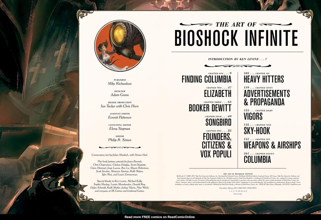 THE ART OF BIOSHOCK INFINITE TPB Part 1 | Comicstorian Amino