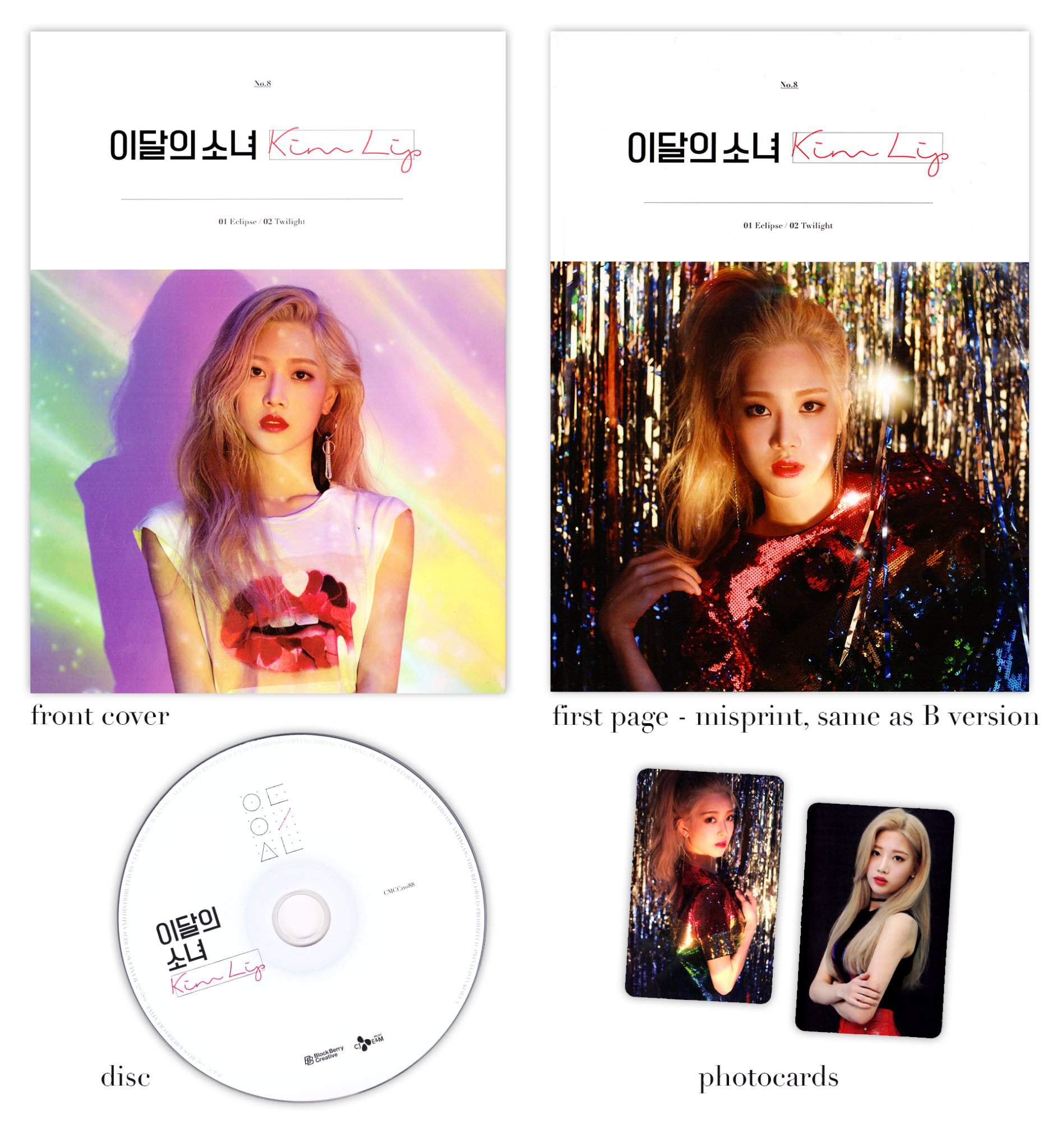 LOONA Kim Lip Eclipse Single Album Type B Ver