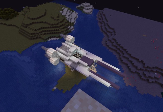 The First Four My First Attempts At Star Wars Ships In Minecraft Minecraft Amino