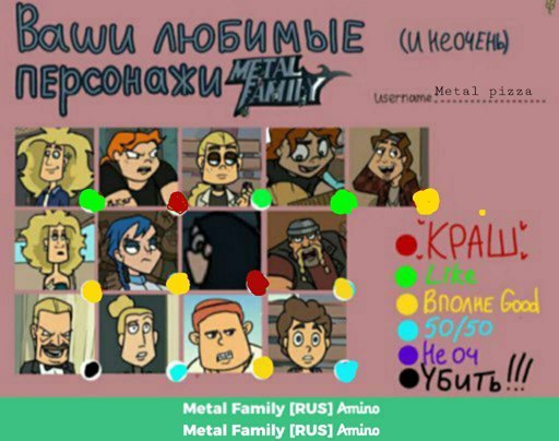 Метал фэмили сколько. Метал Фэмили персонажи и имена. Metal Family Metal Family. Metal Family имена персонажей. КАС метал Фэмили.