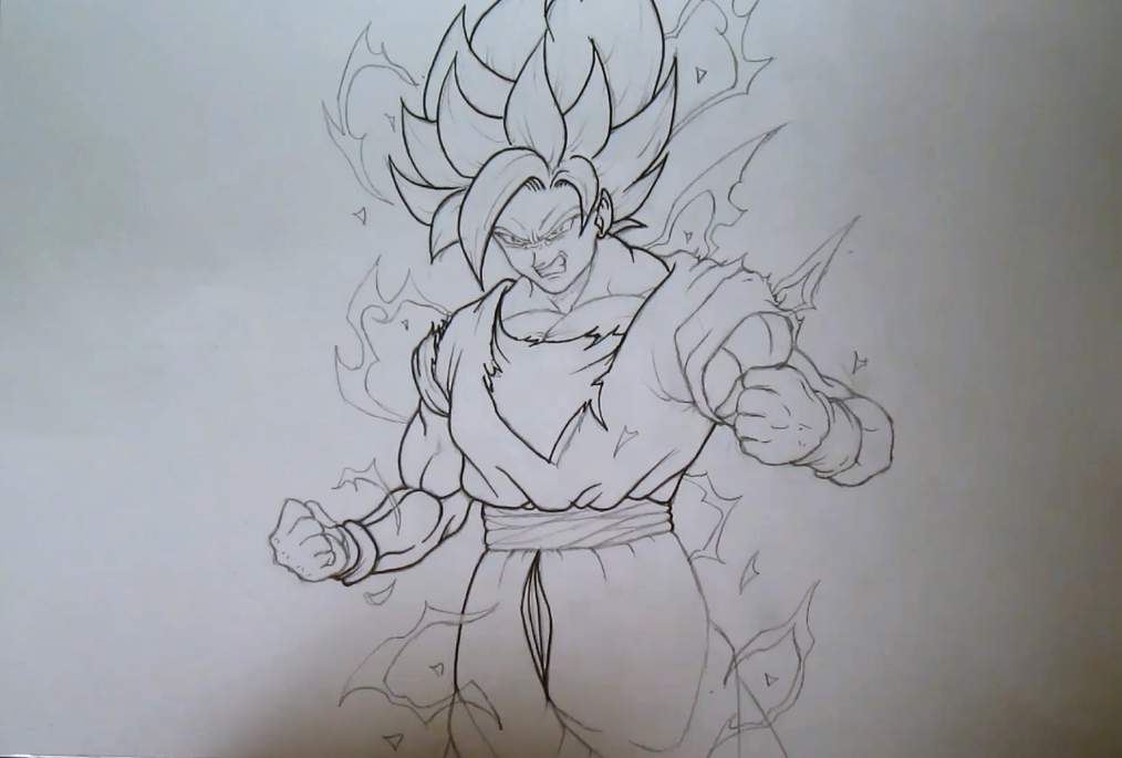 ???? Dibujo de Goku Ssj 2 ???? | DRAGON BALL ESPAÑOL Amino