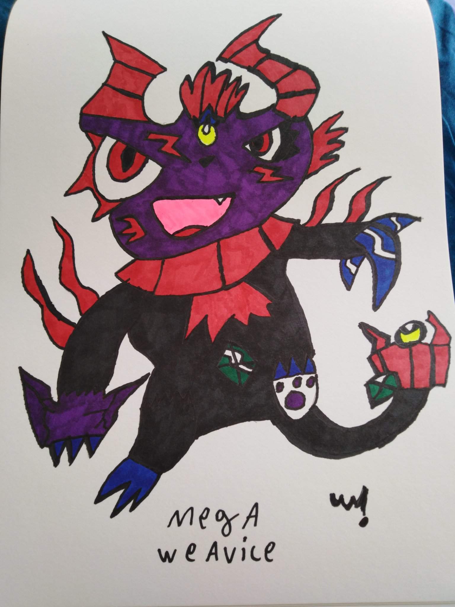 Mega weavile fan art concept 🎨 ️🖤😈 | Pokémon Amino