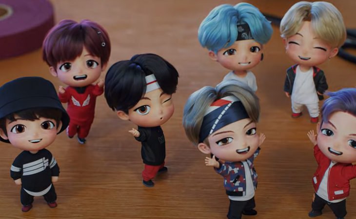 El debut de Tiny TAN, los personajes animados de BTS | BTS LATINO Amino