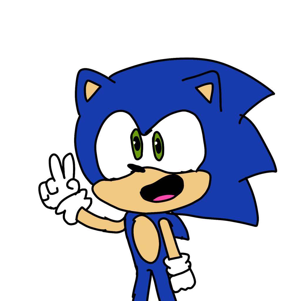 and another drawing,, sanic Sonic the Hedgehog! Amino