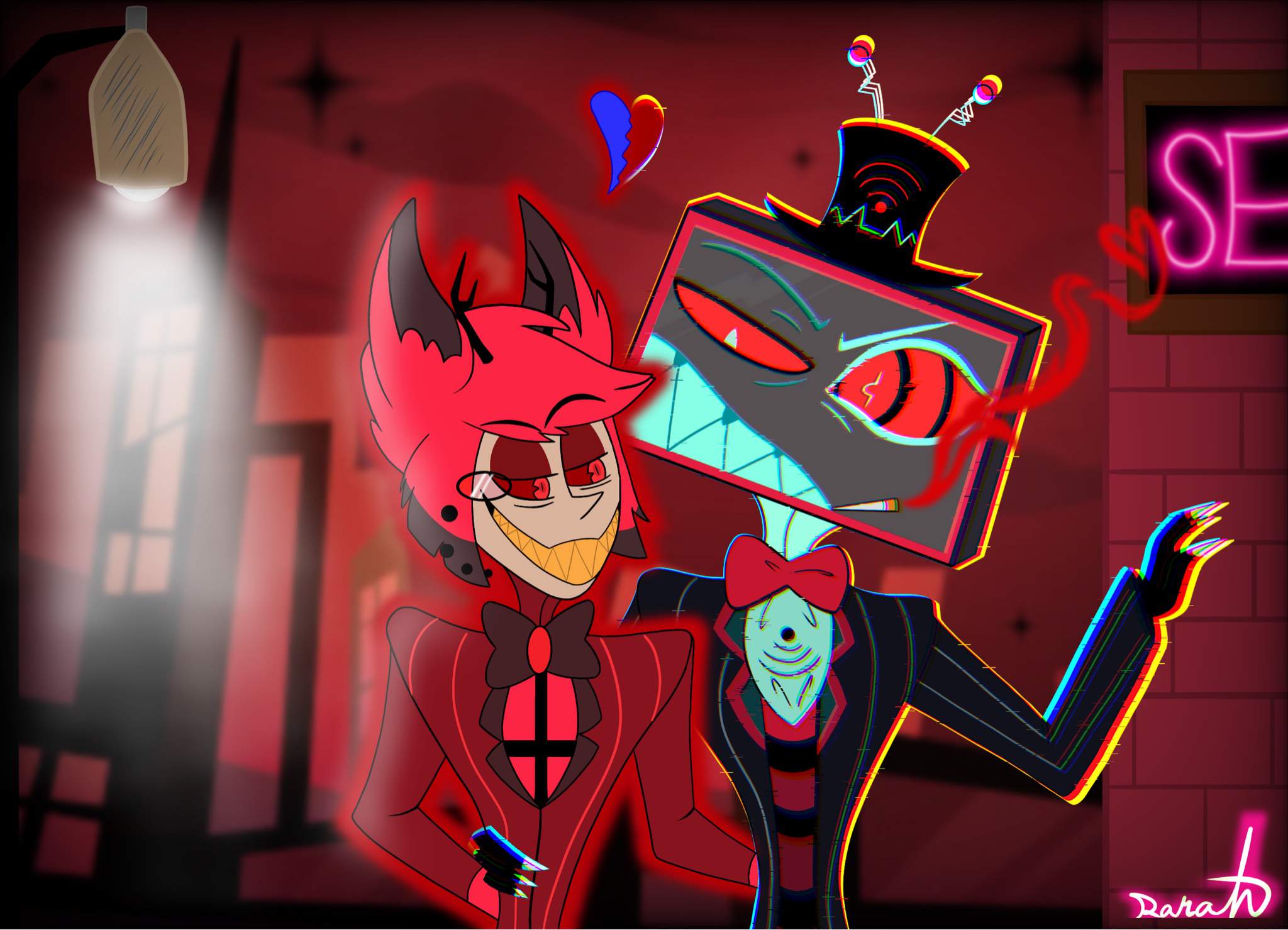 🎙Alastor X Vox🖥 | Hazbin Hotel (official) Amino