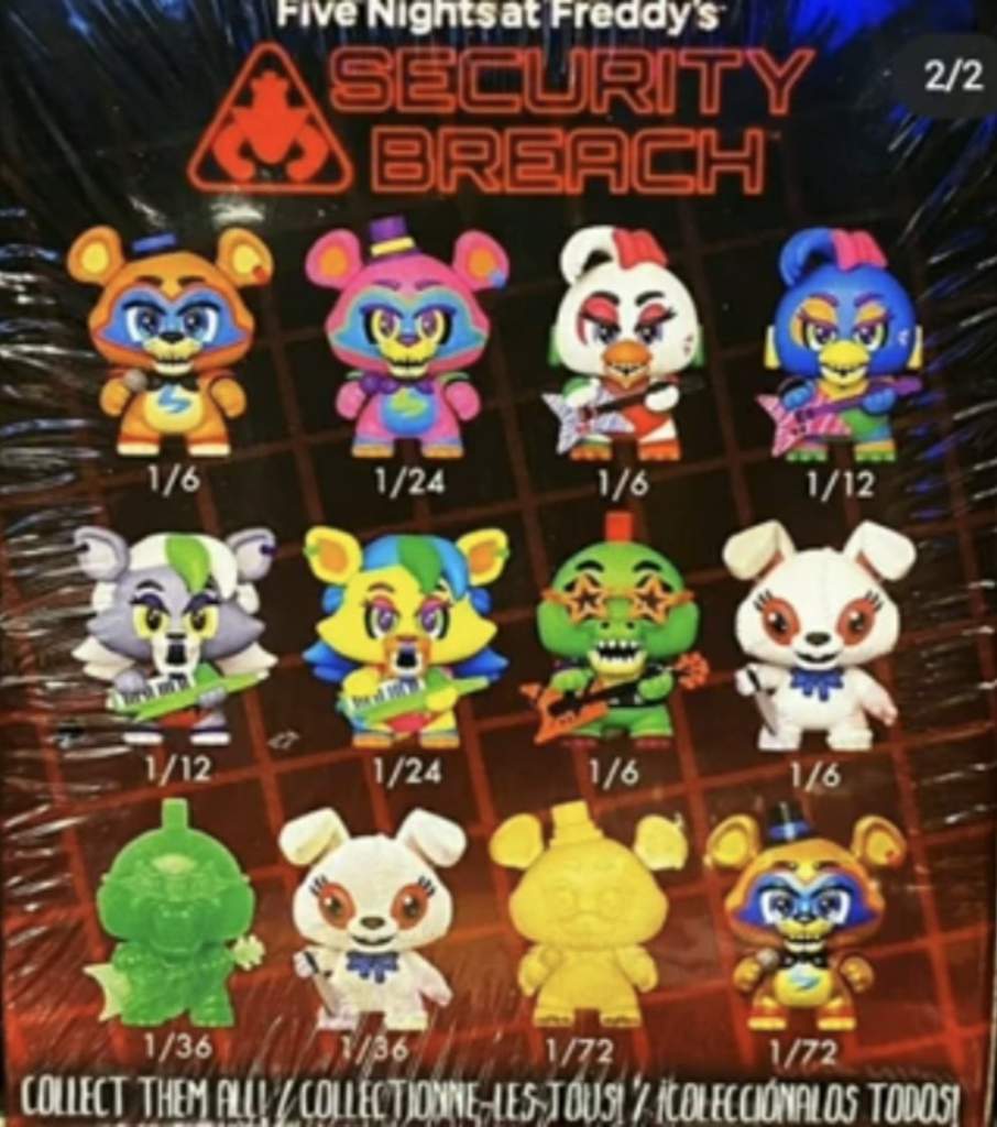 fnaf mystery minis hot topic