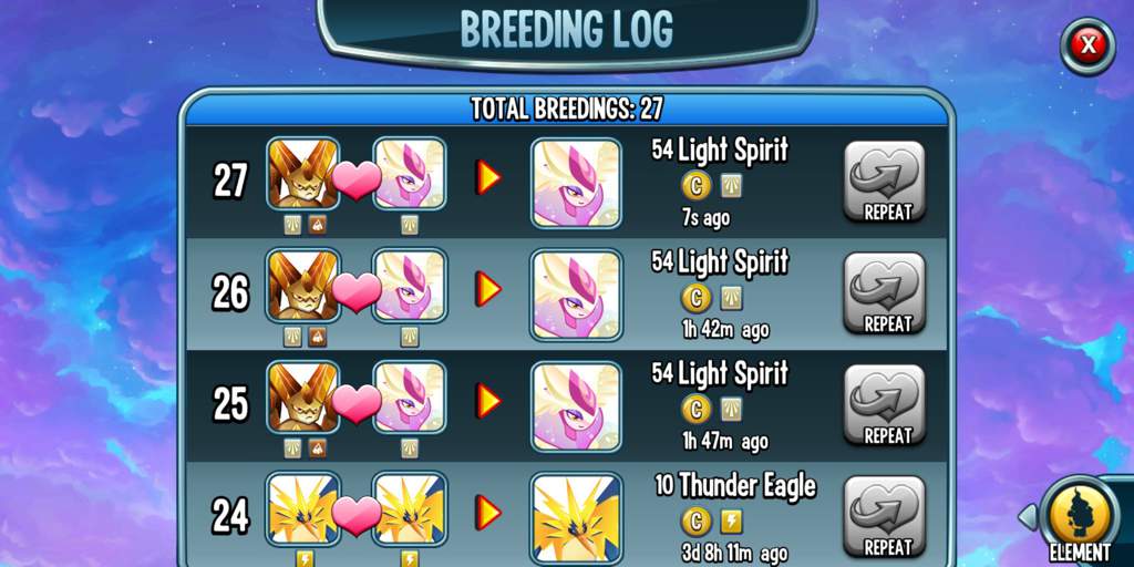 Isnt this the combo to breed that undead cloud light monster? 