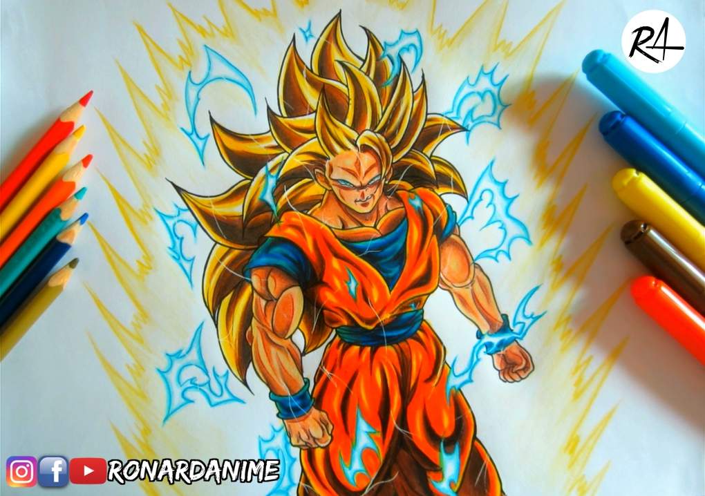 ???? Dibujo de Goku Ssj 3 ???? | DRAGON BALL ESPAÑOL Amino