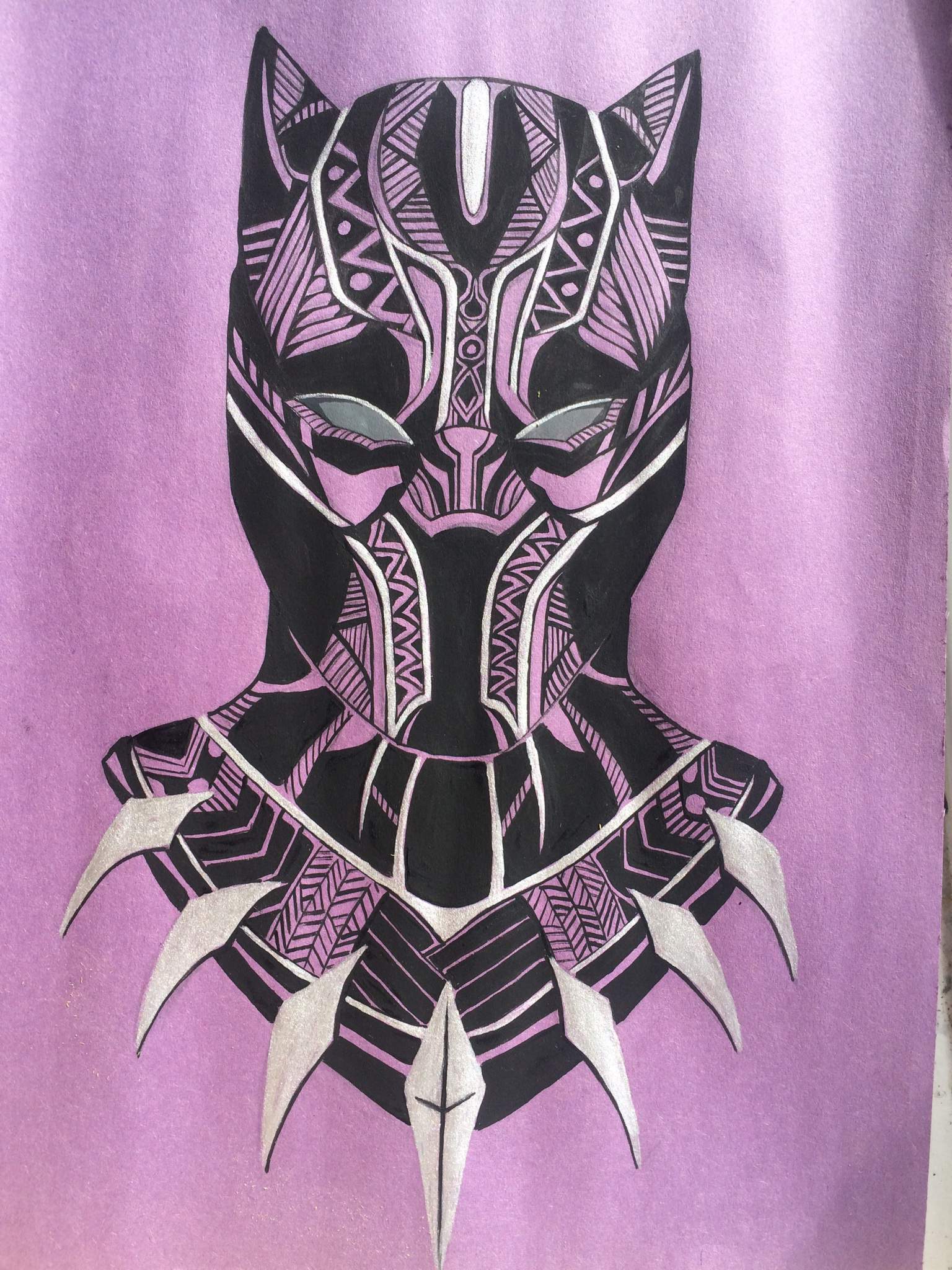 Black Panther painting | Marvel Amino