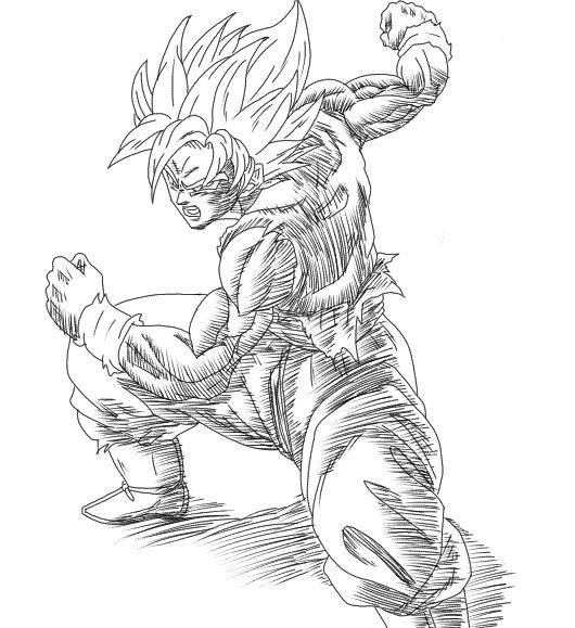 Goku súpes Sayajin dios súper Sayajin :v | Dibujos de Dragon Ball. Amino