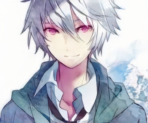 Grey haired anime boy