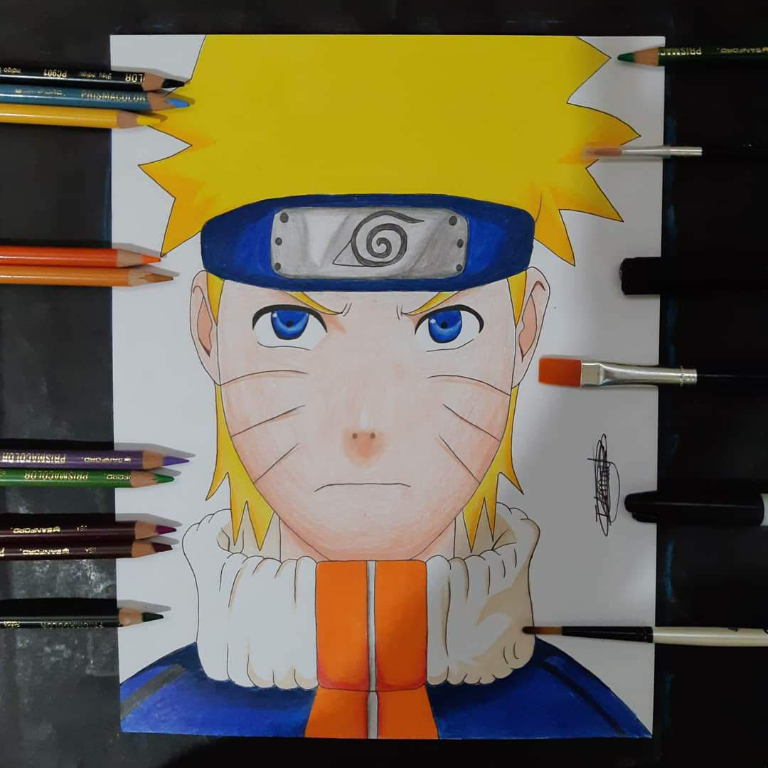 Naruto dibujado con Prisma Color | •Arte Amino• Amino