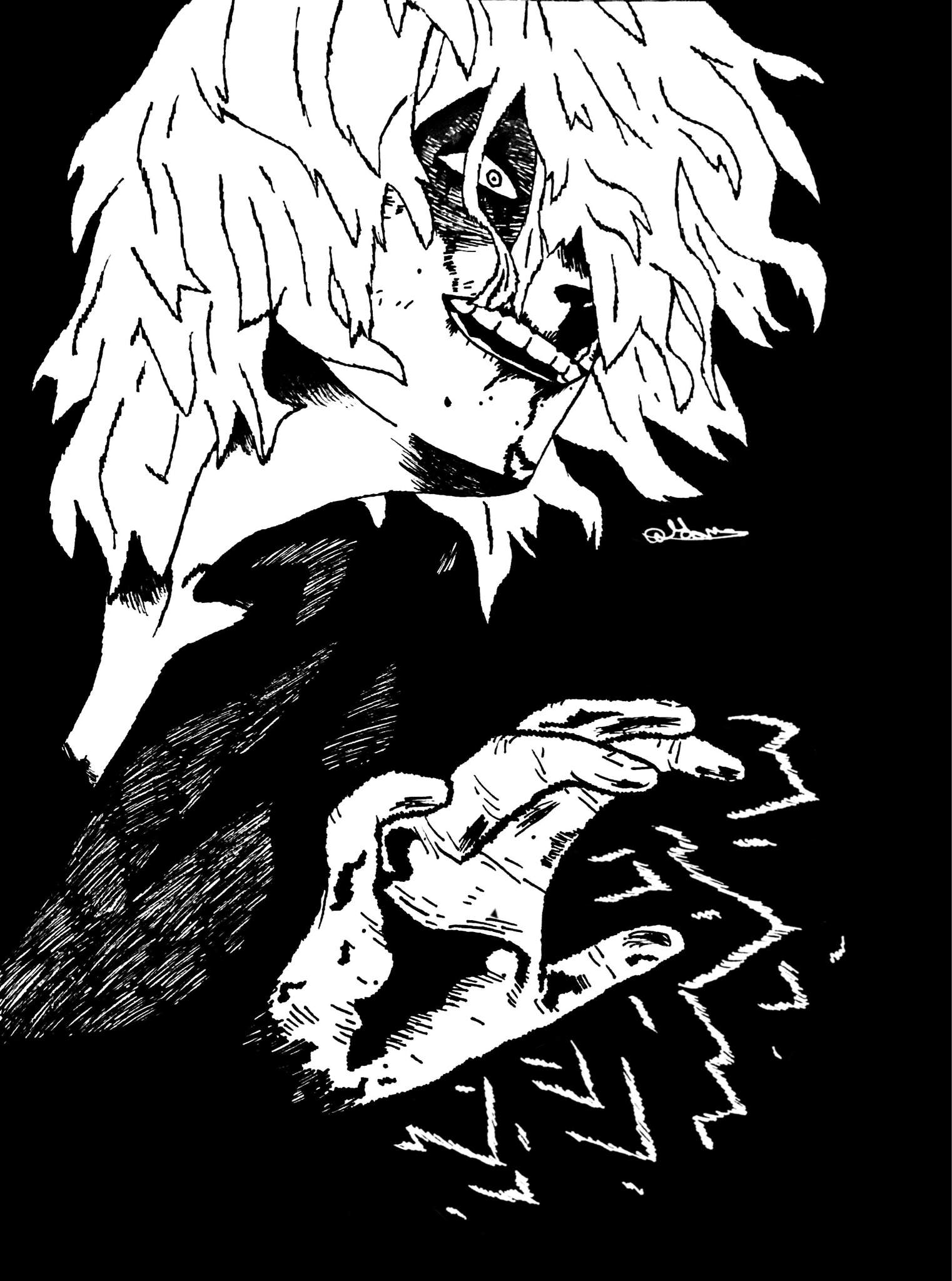 Tomura Shigaraki Sketch | My Hero Academia Amino