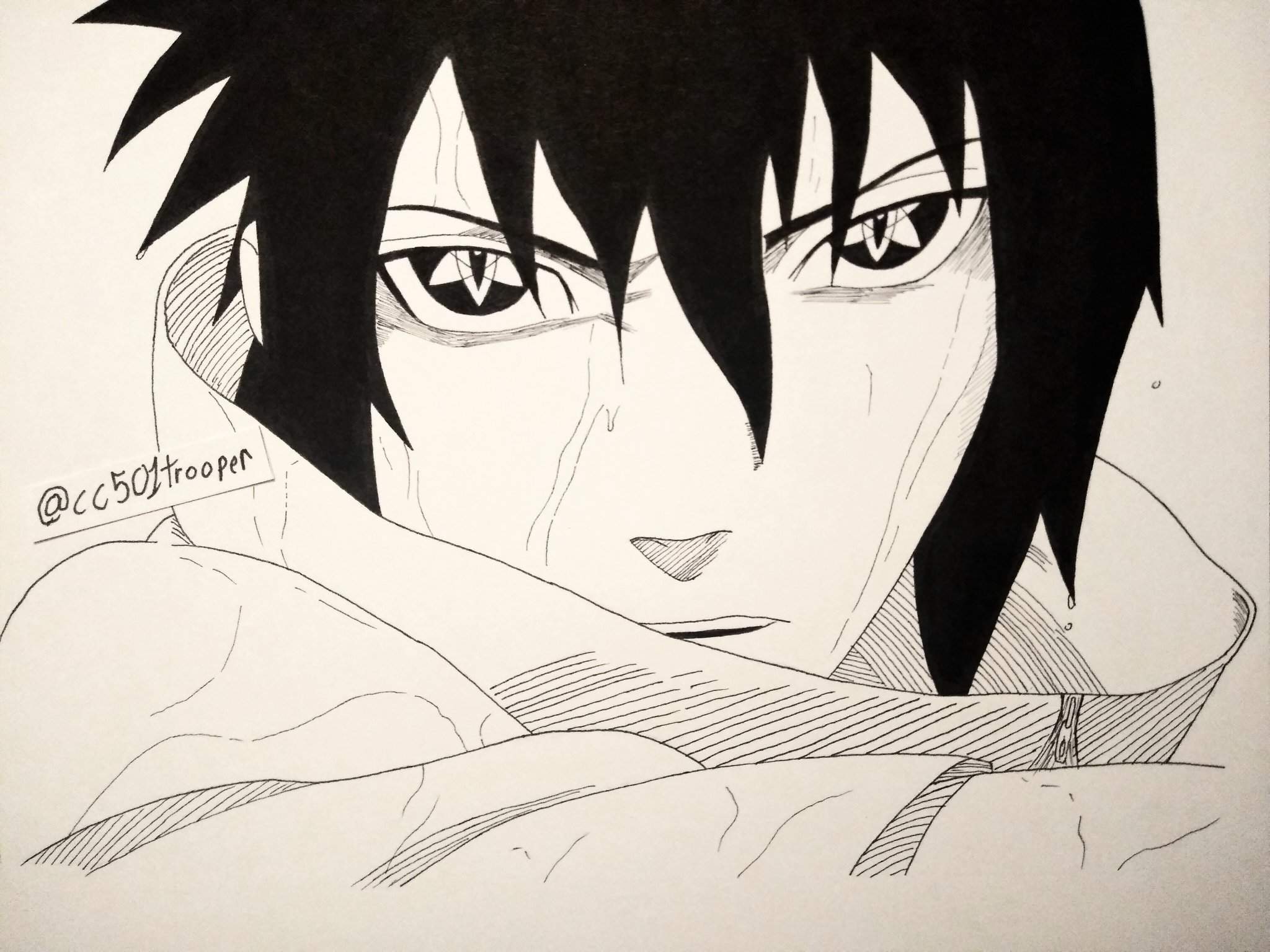 EMS Sasuke drawing | Naruto Amino