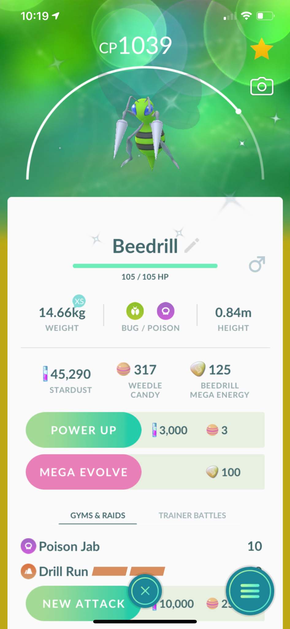 Mega Beedrill Shiny Evolve | Pokemon GO Amino