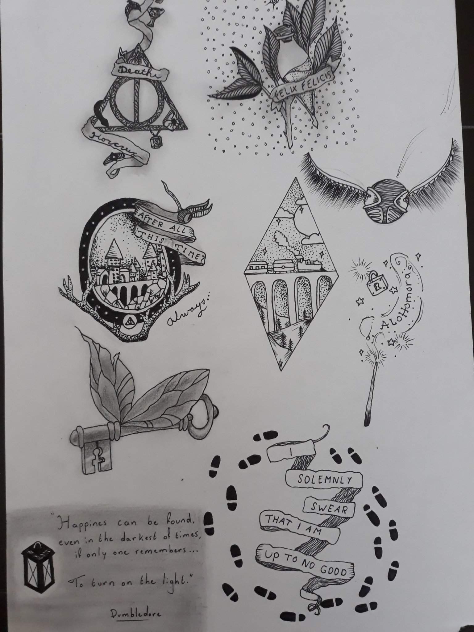 My Harry Potter themed drawings page one. | Harry Potter Amino