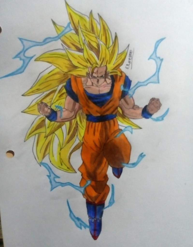 Dibujo de Goku ssj 3. | DRAGON BALL ESPAÑOL Amino