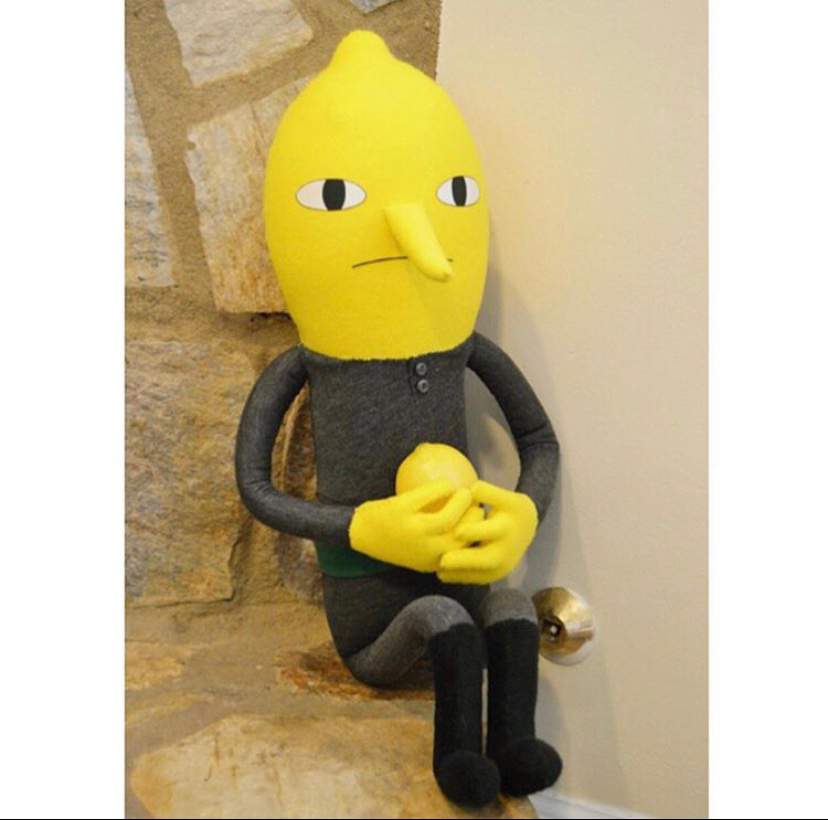 adventure time lemongrab doll