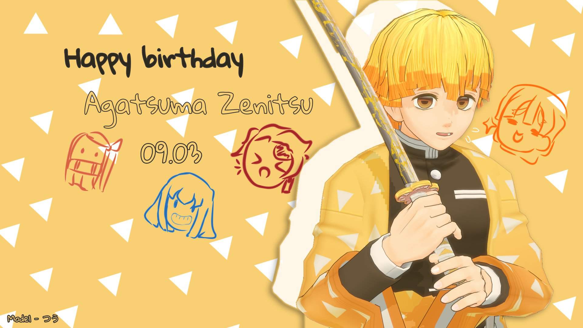 Happy birthday Agatsuma Zenitsu 🎂🎉🎉 | Demon Slayer: Kimetsu No Yaiba Amino