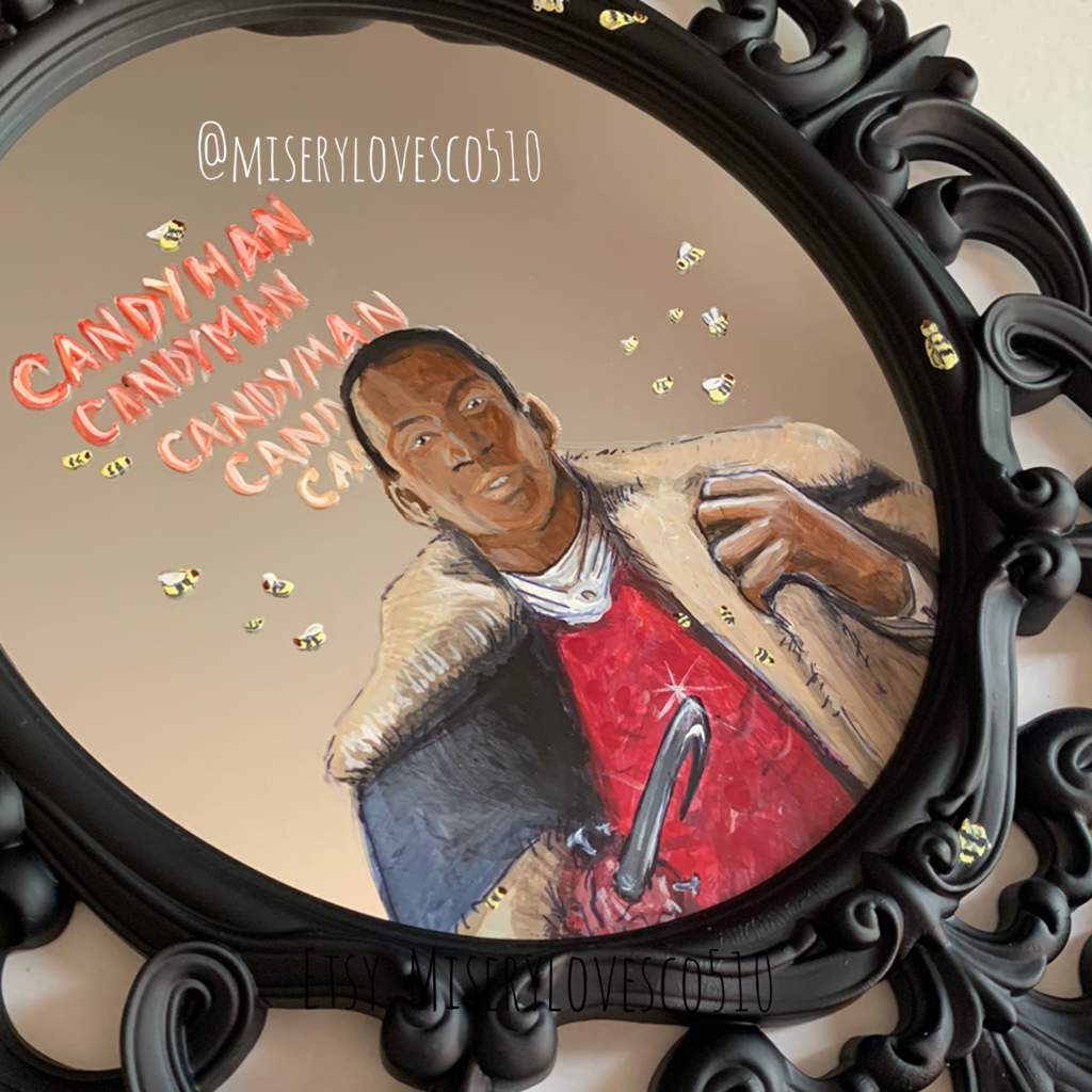Candyman hand painted mirror Horror Amino