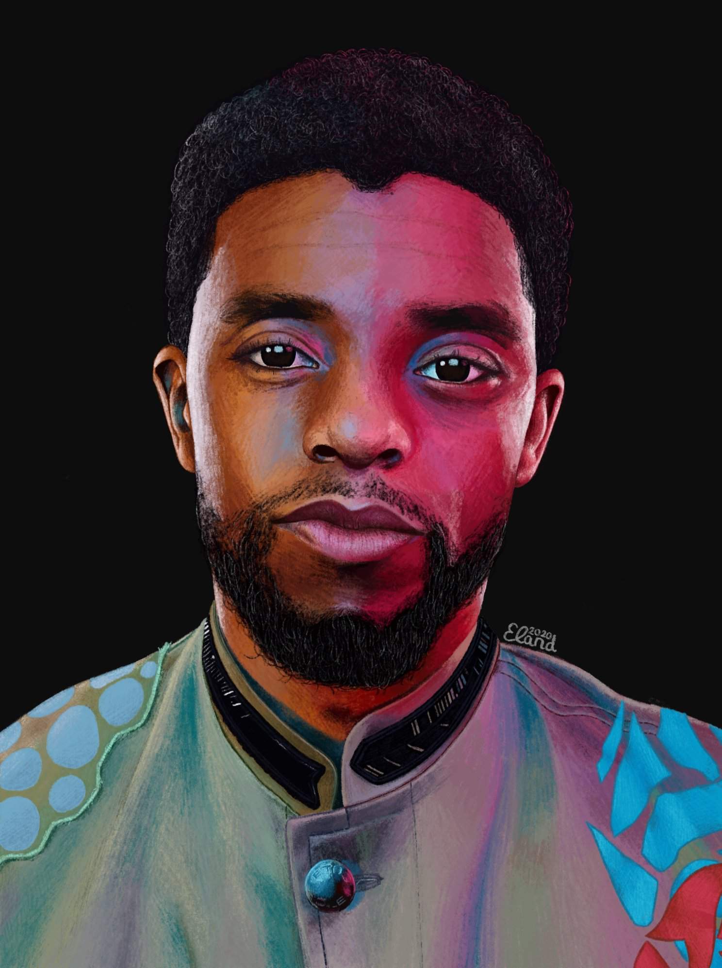 Chadwick Boseman portrait ️ | Marvel Amino