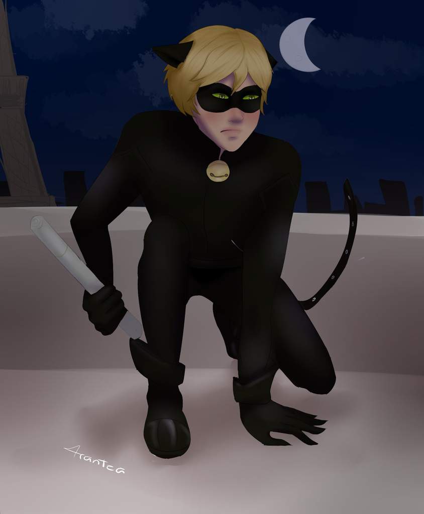 Dibujo De Cat Noir 