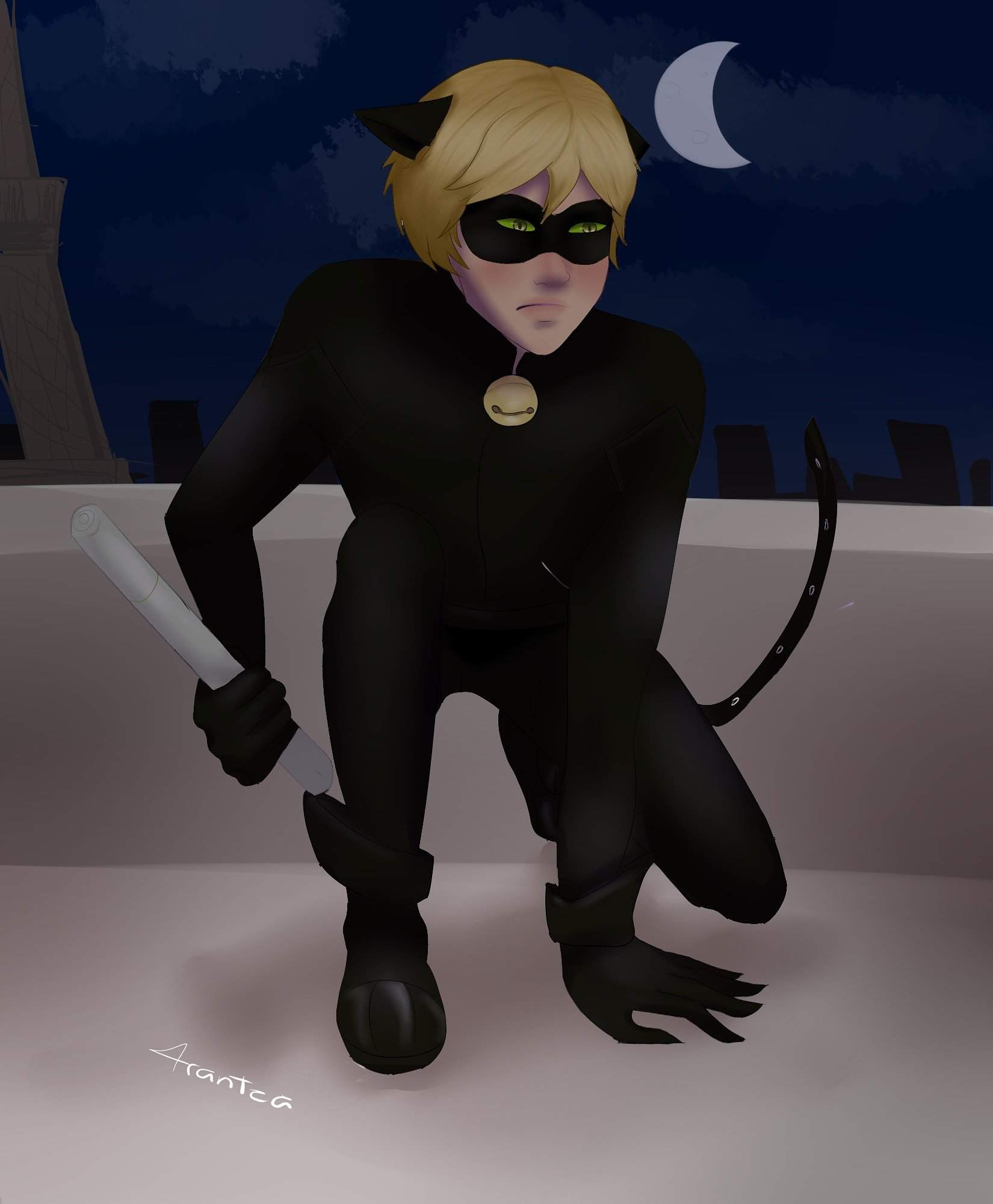 Dibujo de cat noir | •Miraculous Ladybug Español• Amino