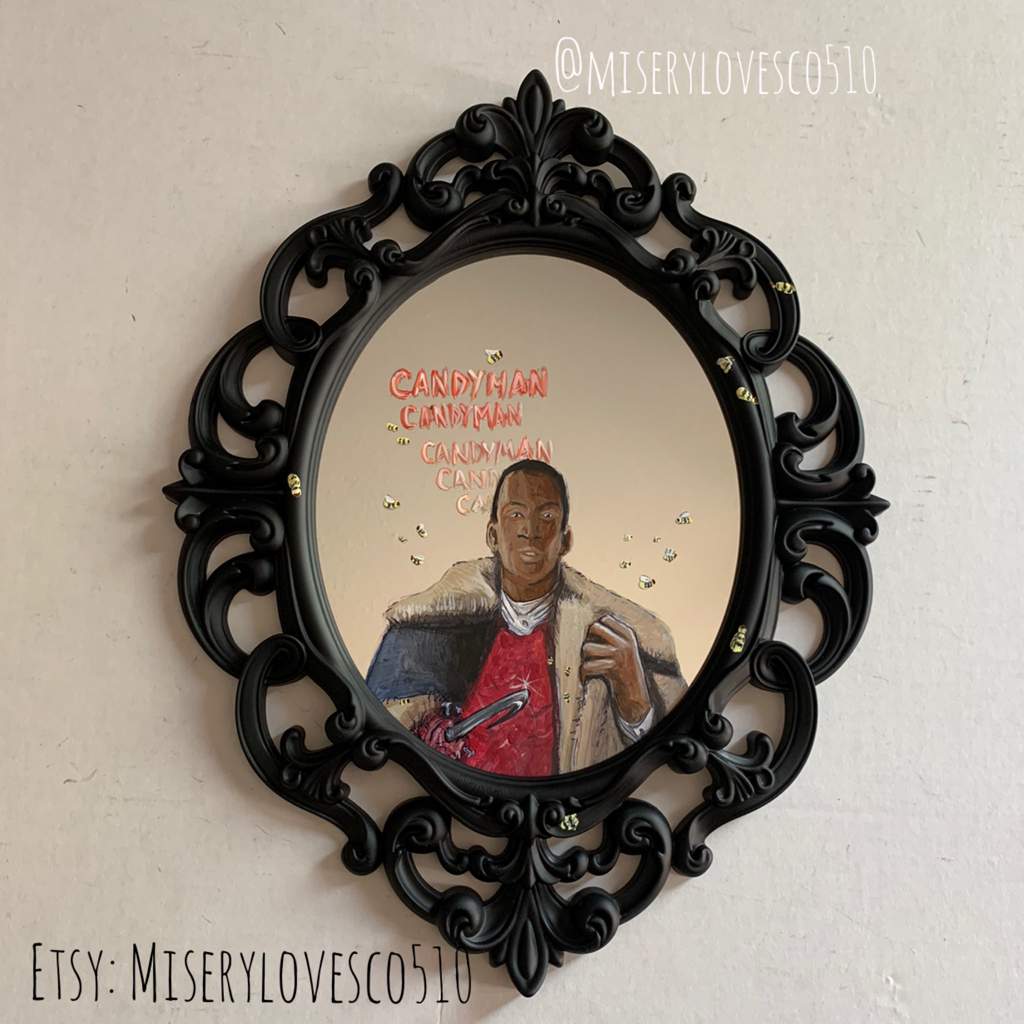Candyman hand painted mirror Horror Amino