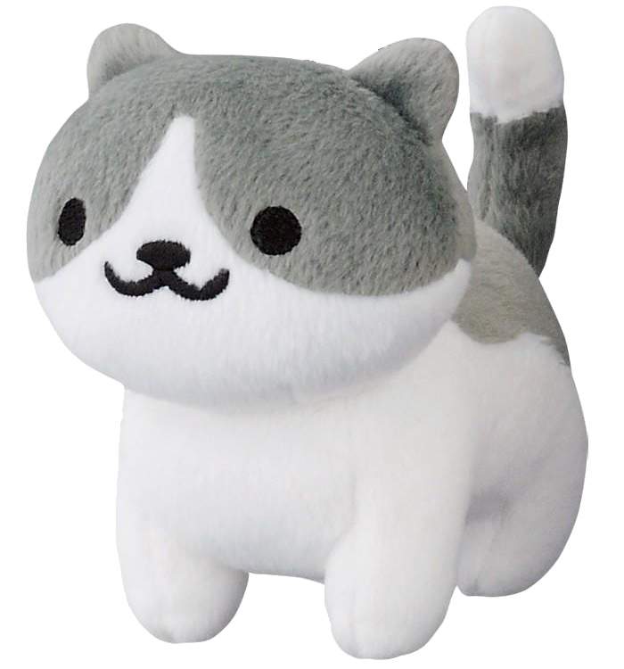 white cat osu plush