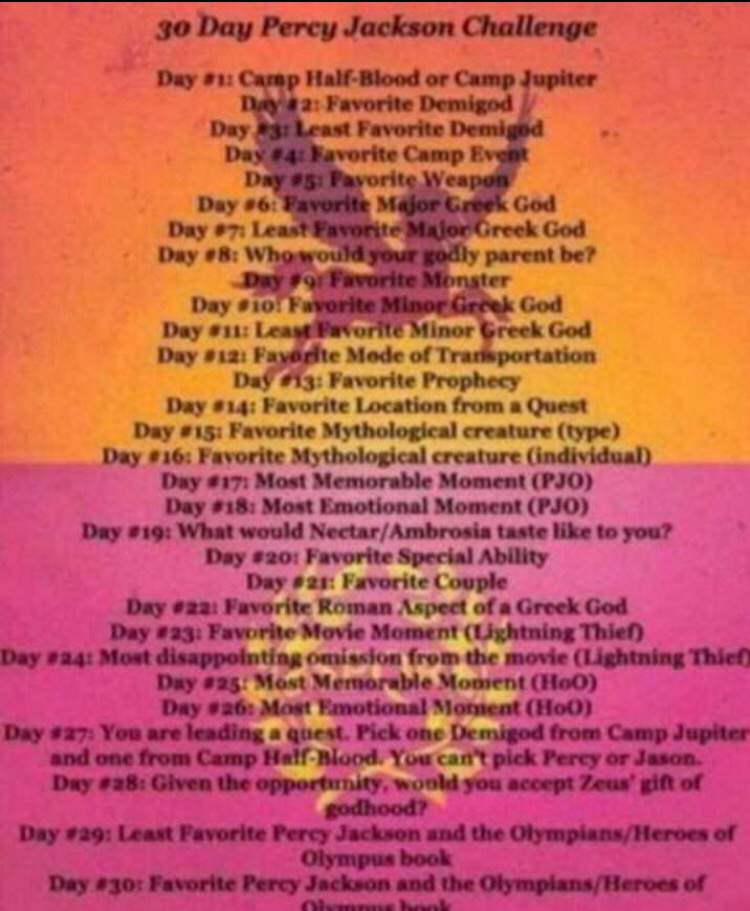 Percy Jackson 30 day challenge: day 13 | Halfblood Amino