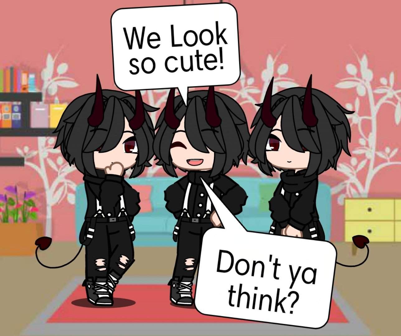 I remade the triplets! (+ Some questions) | Gacha-Life Amino