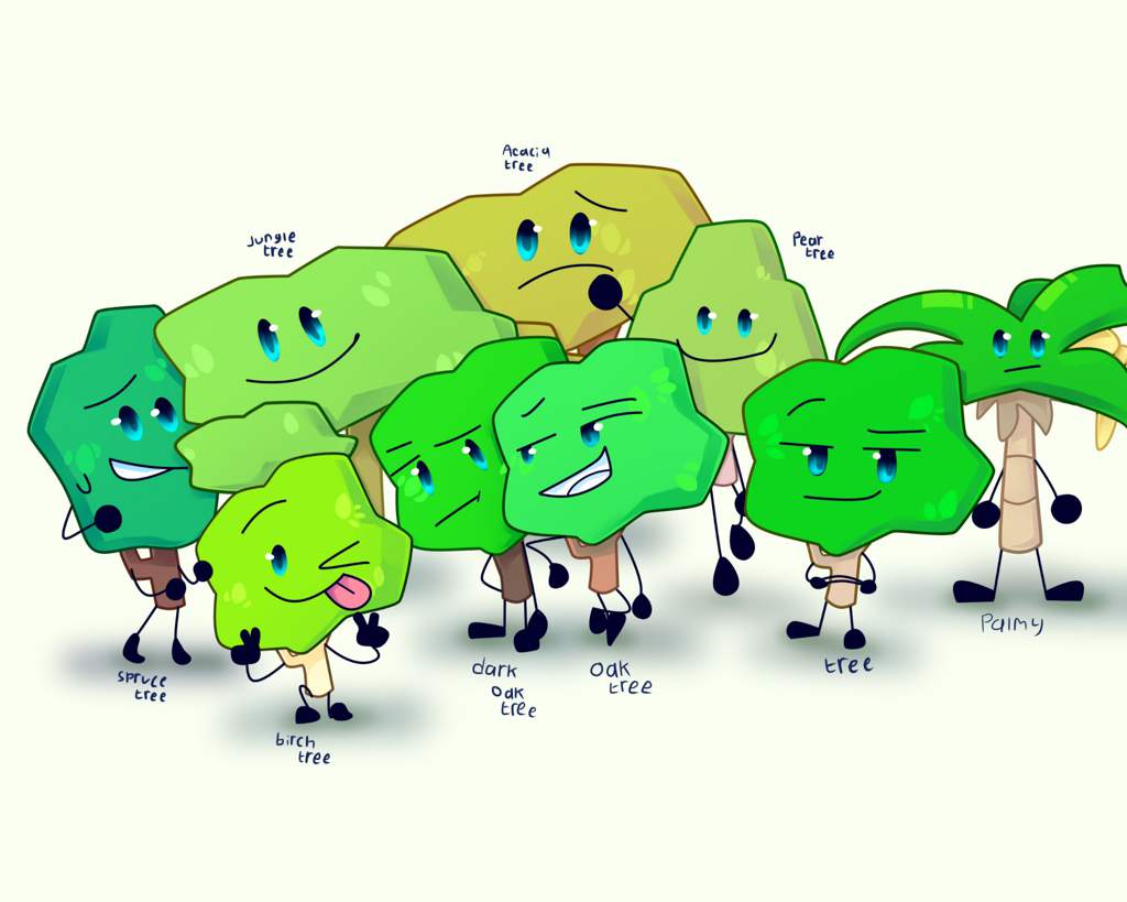 family tree 🌴🌳🌲 | BFDI💖 Amino