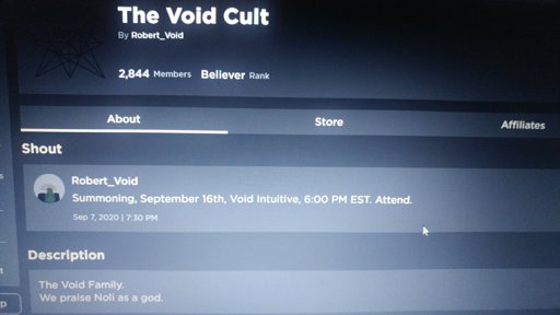 Latest Roblox Myths Amino - the void cult roblox