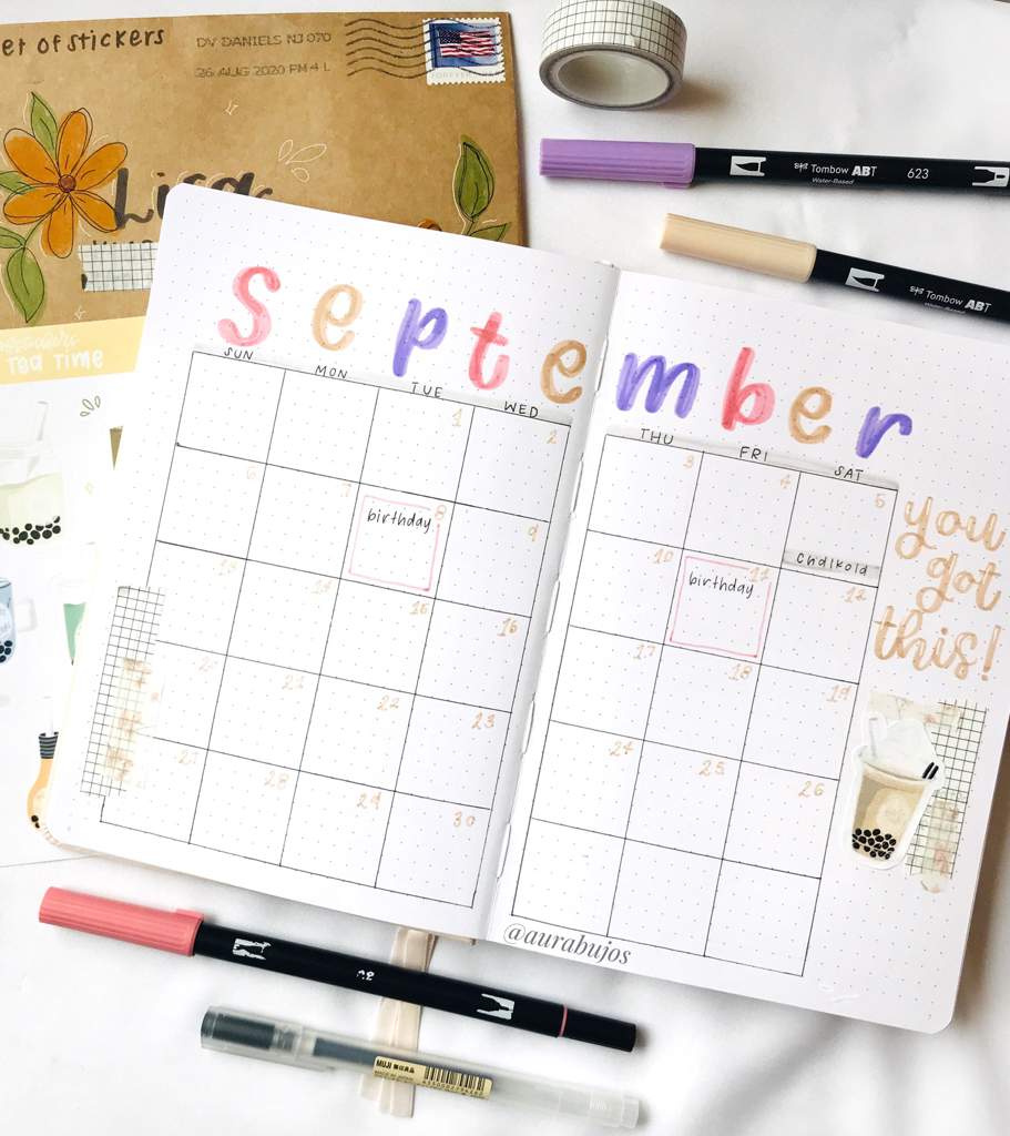 september! | Bullet Journal Amino