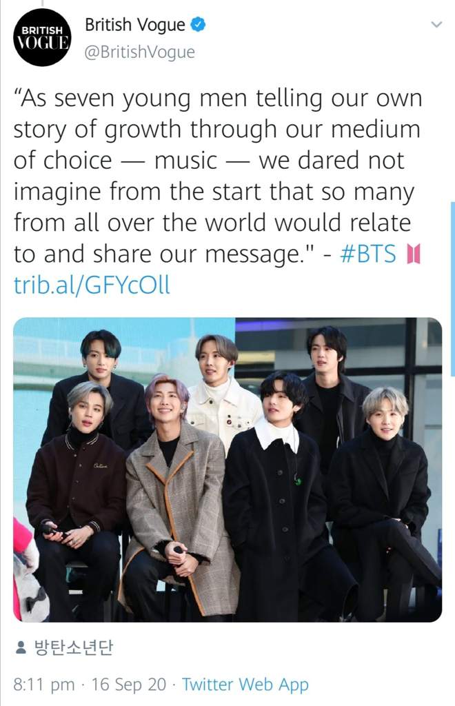 [VOGUE] BTS SHARES THEIR MESSAGE TO FANS | BTS Amino