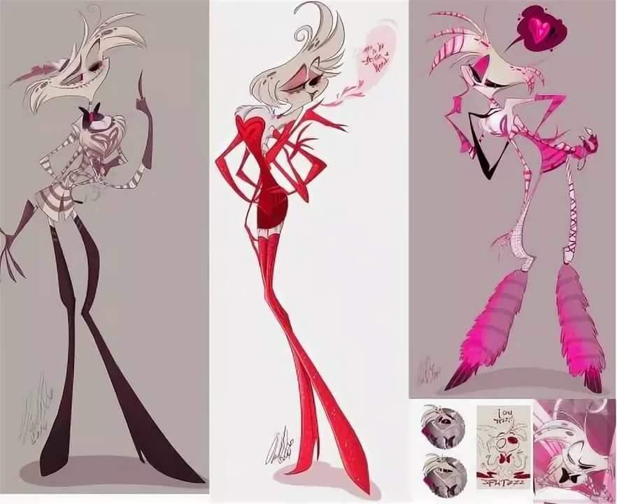 The design of Angel's dress is taken from old concept art.