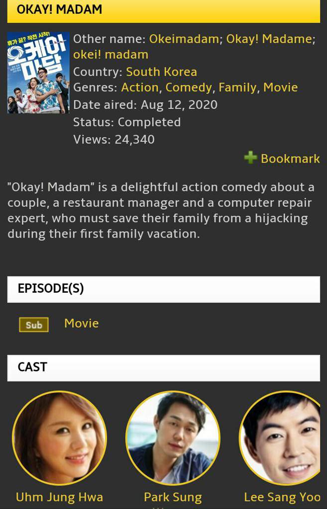 ok madam korean drama watch online