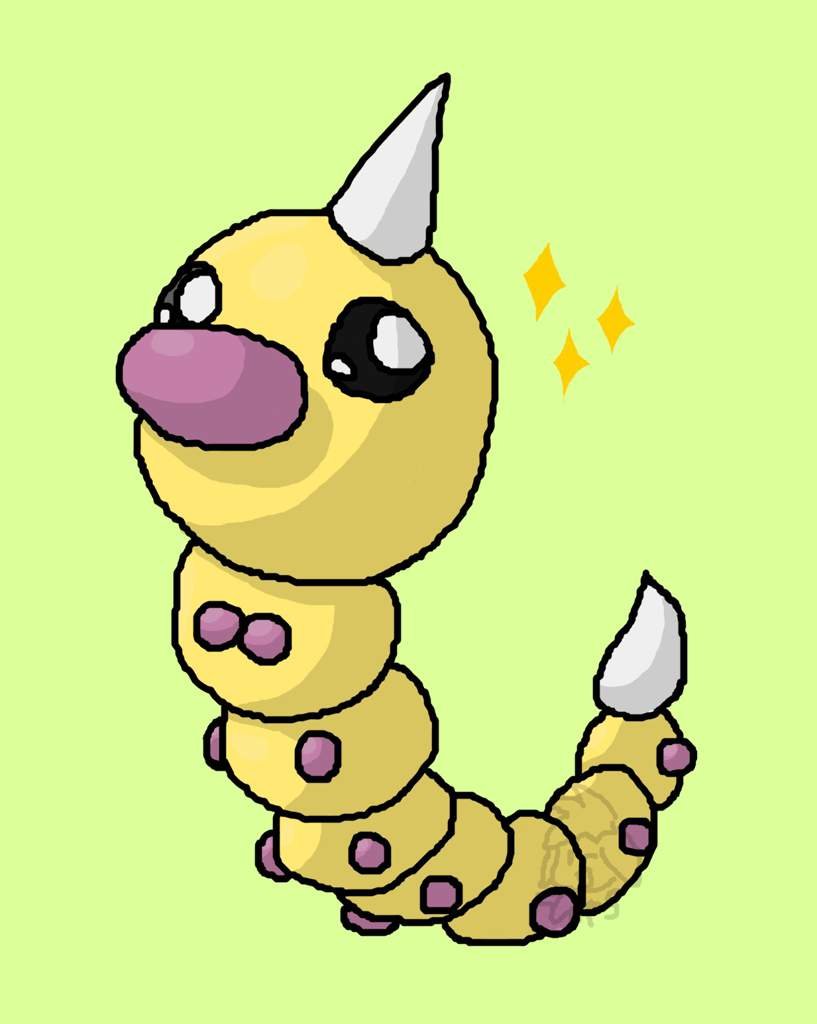My art - All Pokemon Challenge: Weedle | Shiny Pokemon Amino Amino