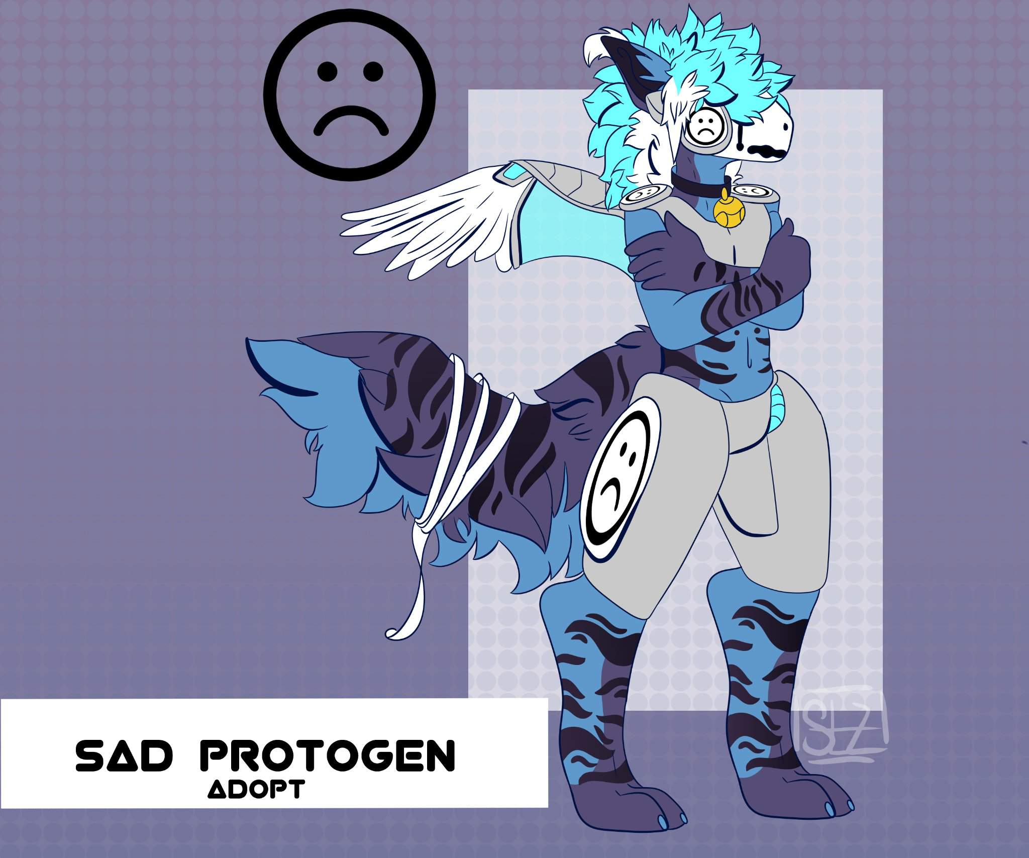 Sad Protogen BTA[Open] | Primagen/Protogen Amino Amino