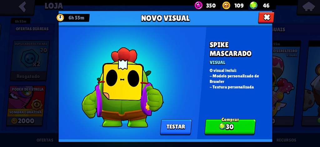 Nao Aguentei E Comprei A Skin Do Spike Mascarado Brawl Stars Amino Oficial Amino - mascara do spike brawl stars