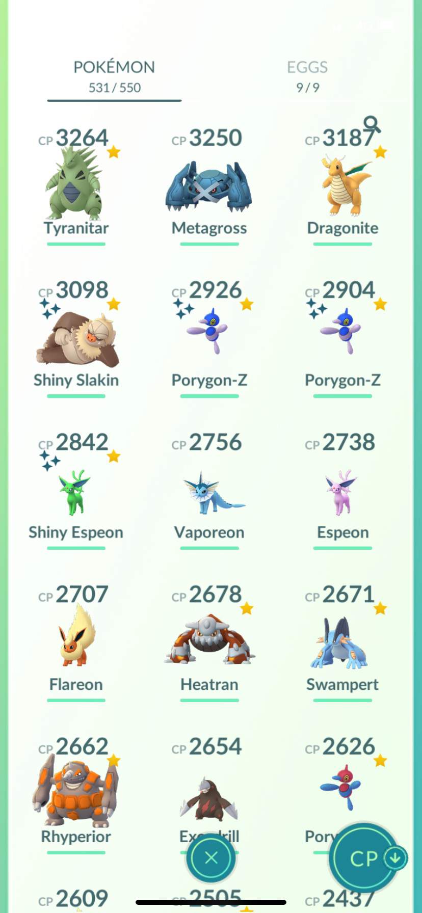 All my highest Pokémon | Pokemon GO Amino