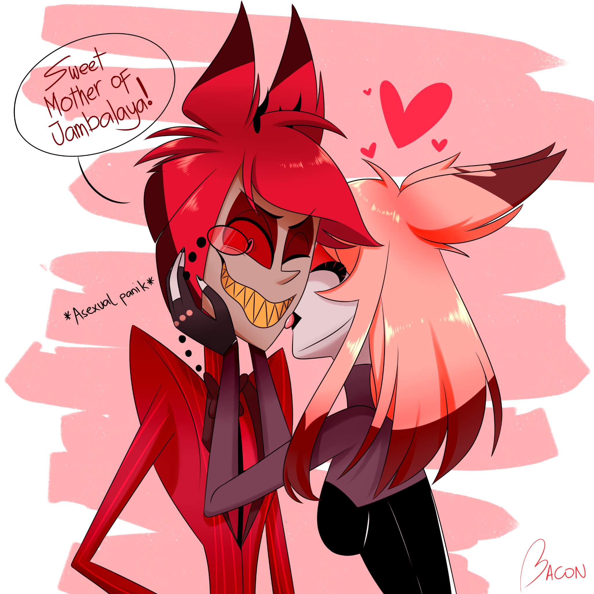 Pink Doe Licks Red Buck | Hazbin Hotel (official) Amino