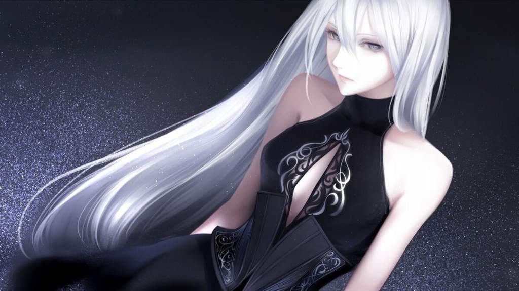 White blonde hair anime