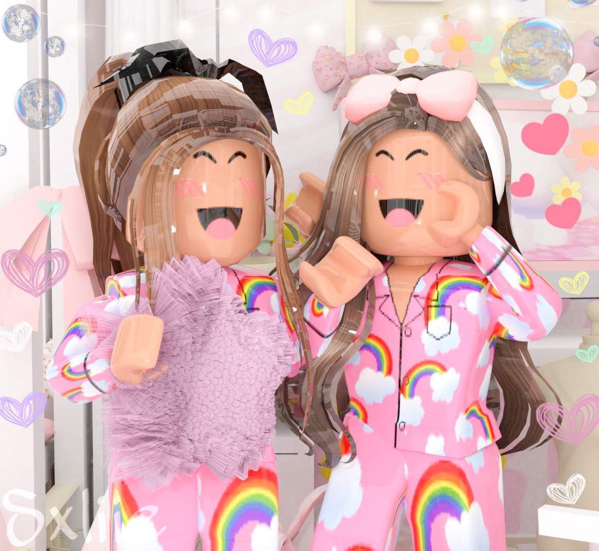 Cute sleepover gfx! | Roblox Amino