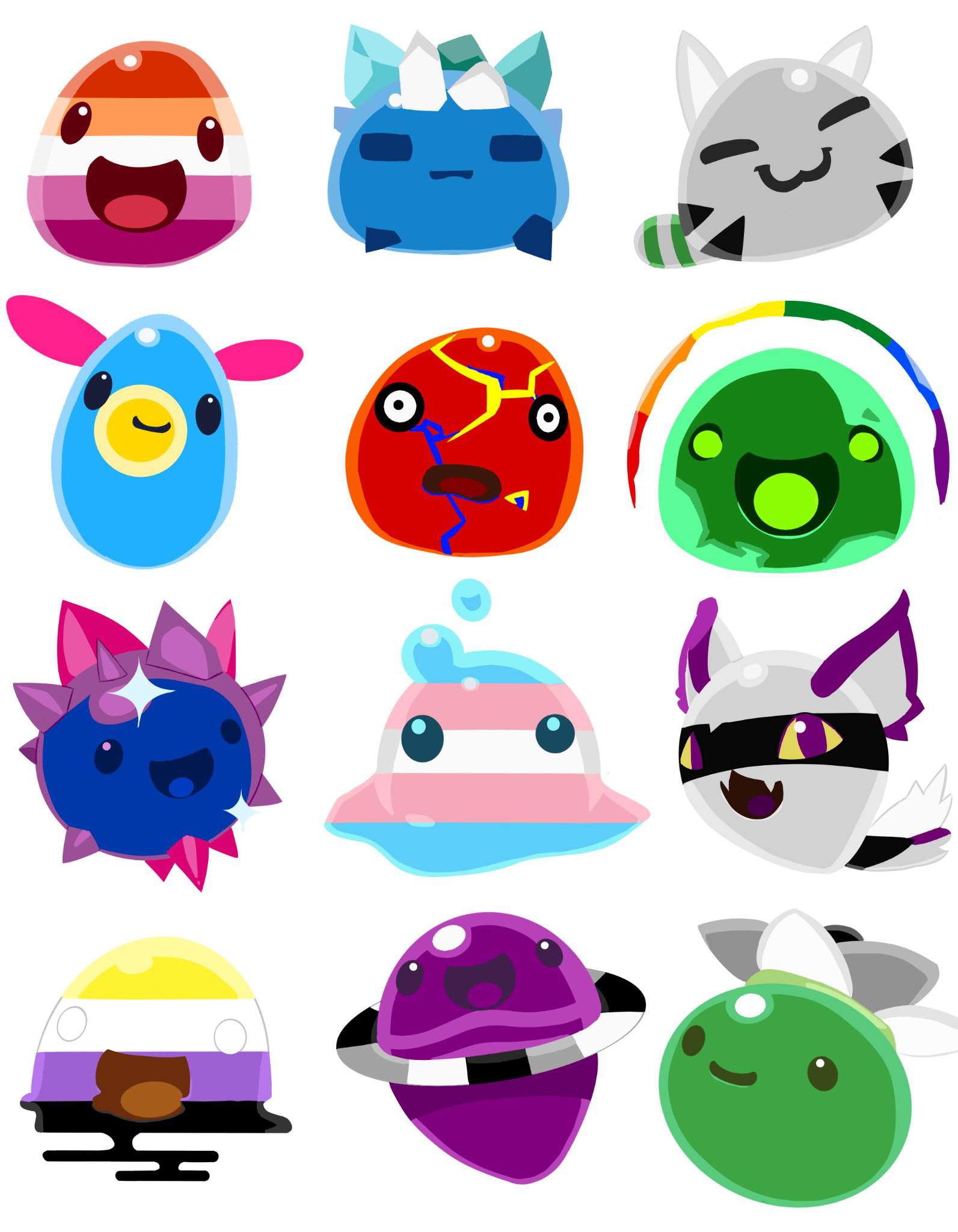 Queer slimes! | Ace Alliance Amino