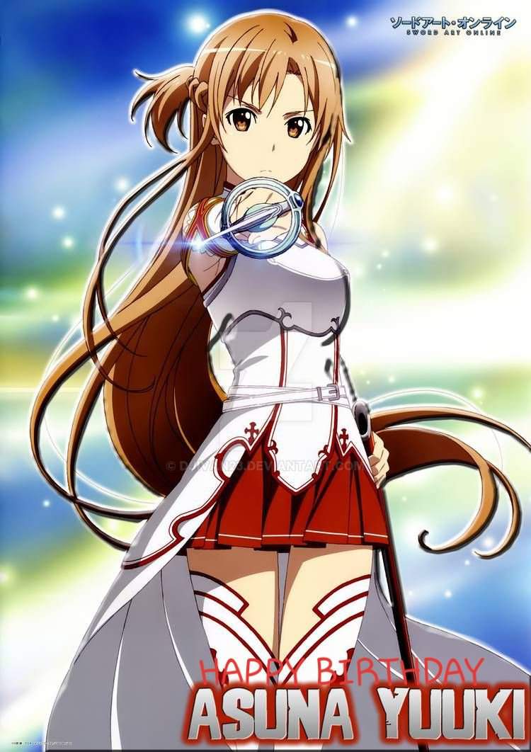 Happy birthday Asuna Yuuki wed,September 30 | Anime Amino