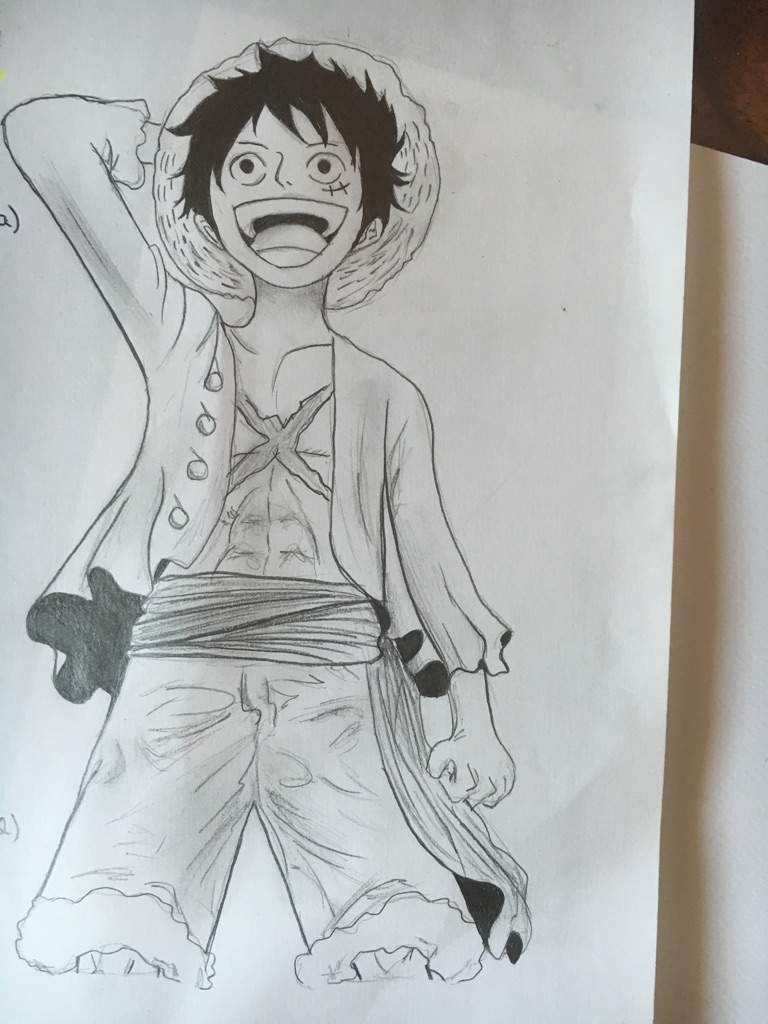 Luffy paso a paso (dibujo viejo) | •One Piece• Amino