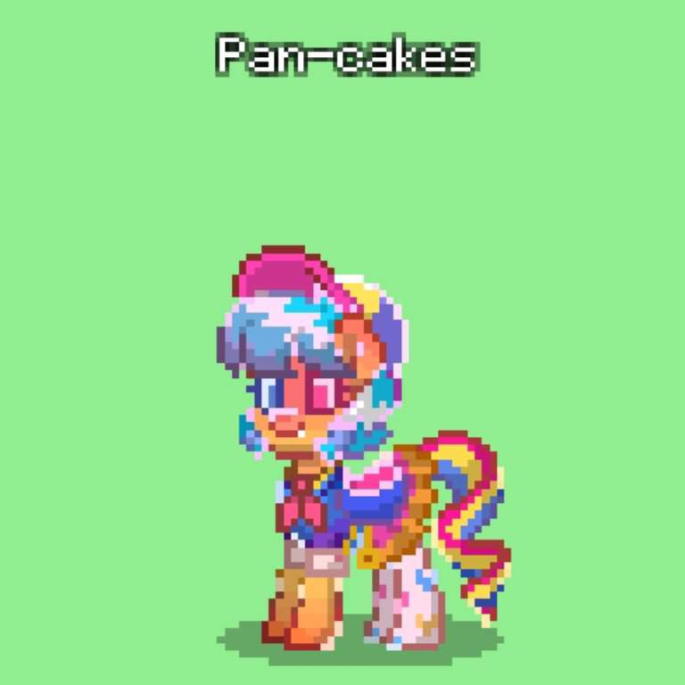 I made the pansexual flag in PT! | Pony Town Amino