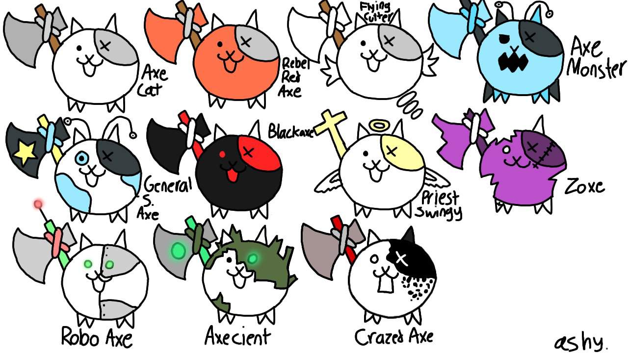 yo its the many types of axe cat (also this isnt my original idea ...